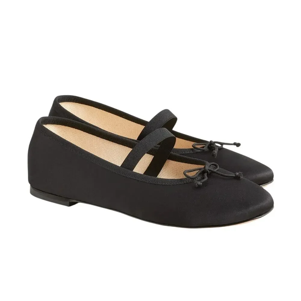 J.Crew Strappy Black Zoe Flats Size 7